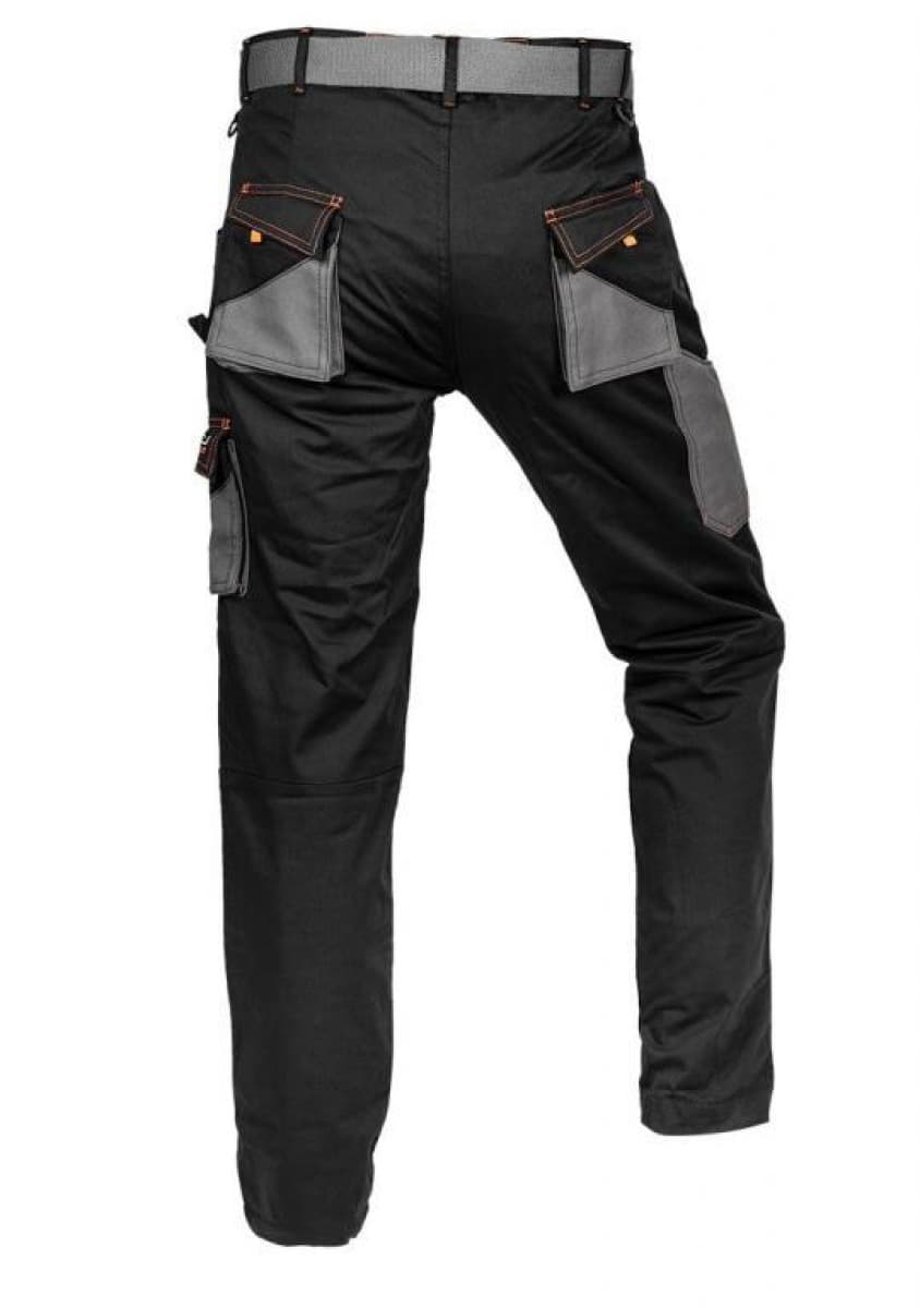 Spodnie robocze HD Slim czarno szare pasek XL 81-238-XL
