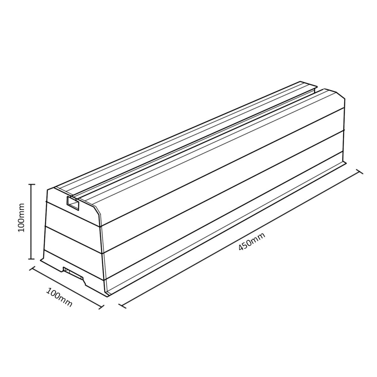 Uchwyt podstawa mocowanie do klimatyzatora Maclean, długość ramienia 450mm, PVC, kpl 2szt, do 100kg, MC-863